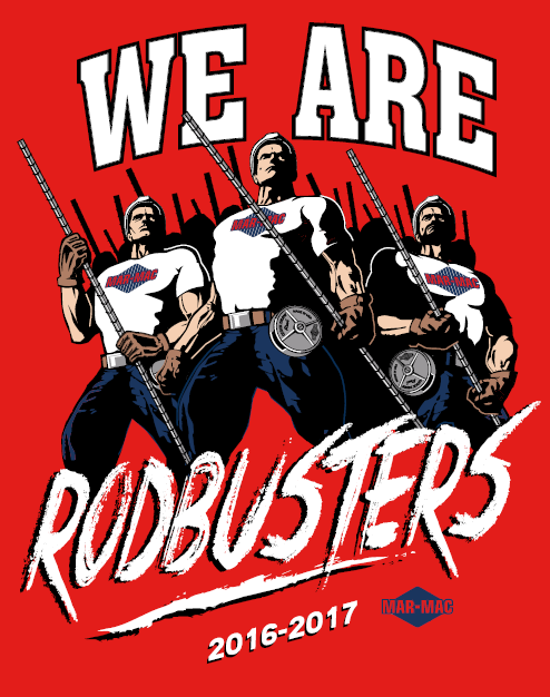 We Are Rodbusters Short Sleeve Red Shirt Mar Mac Industries Inc